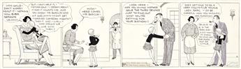 CHESTER GOULD (1900-1985) Orphan Nancy! Group of 10 daily comic strips from 1929.